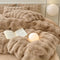 Puffy Comfort Bettlaken-Set aus verdicktem Kaninchenfellimitat