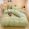 Puffy Comfort Bettlaken-Set aus verdicktem Kaninchenfellimitat
