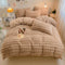 Puffy Comfort Bettlaken-Set aus verdicktem Kaninchenfellimitat