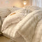 Puffy Comfort Bettlaken-Set aus verdicktem Kaninchenfellimitat