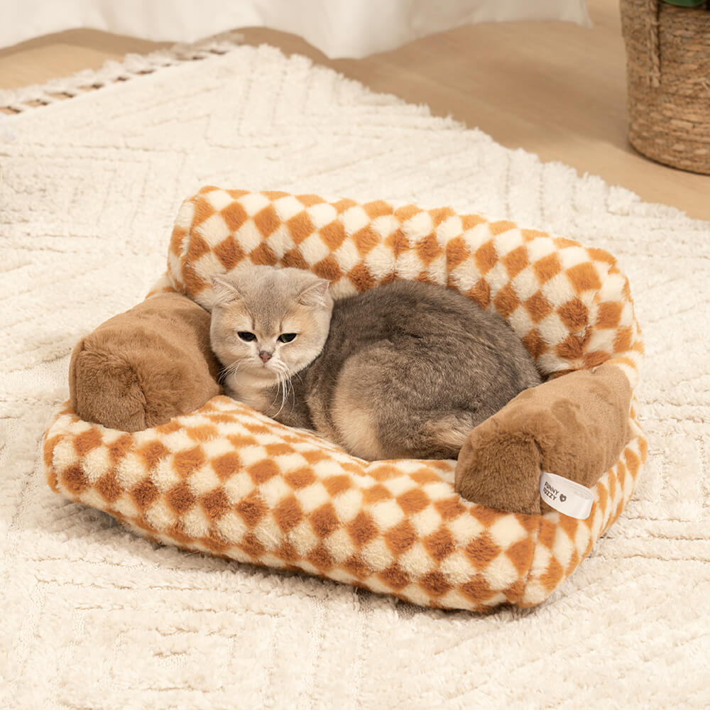 Sofá-cama vintage para lazer diamante gato