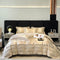Luxurious Hyarn-conteo Jacquard Dórcete Cubierta de sábana de la cama