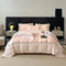 Luxurious Hyarn-conteo Jacquard Dórcete Cubierta de sábana de la cama