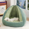 Multifunctional Semi-Enclosed Cave Dog Bed Warming Pet Bed