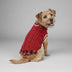 Perfect for Fall Winter Plaid Collar Cable Knit Dog Sweater Vest