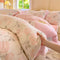 Rose Series Carved Milk Velvet Comfort Soft Bed Sheet Set
