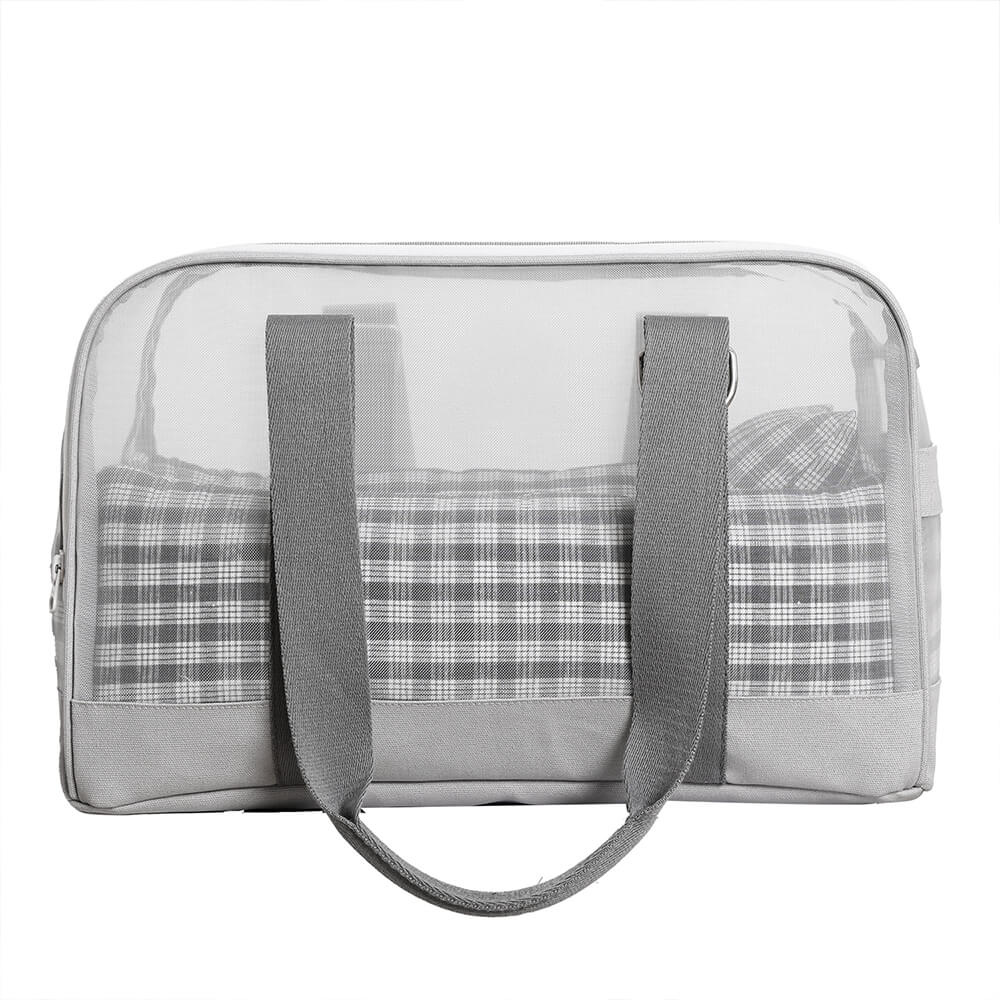 Soft-Sided Breathable Multifunctional Travel Pet Carrier Bag with Bottom Pad