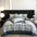Colorful Geometric Ultra-Soft Brushed Cotton Button Bed Sheet Set