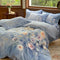 Velvet de leche floral atemporal TAL CONJUNTO DE CAMA ESTÁTICO CALIENTE