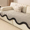 Striped Chenille Irregular Scratch-Resistant Non-Slip Couch Cover