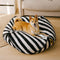 Trendiges, gestreiftes, polygonales, beruhigendes Sitzsack-Hundebett