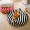 Trendiges, gestreiftes, polygonales, beruhigendes Sitzsack-Hundebett