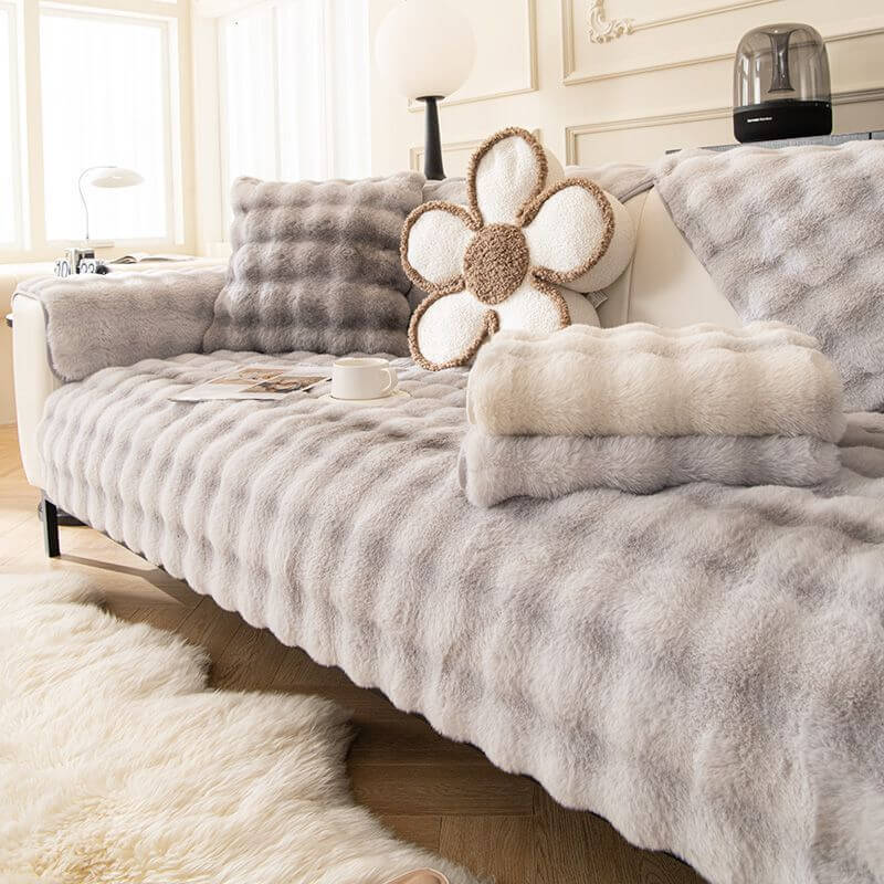 Elegante decoración del hogar de gradiente de gradiente cubierta de sofá lavable