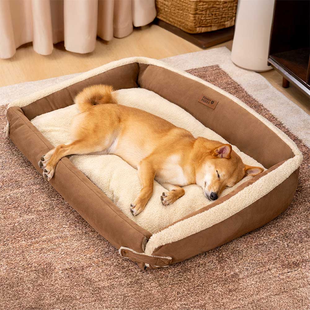 Lit pour chien apaisant et ergonomique extensible et élégant - Tranquil Paws