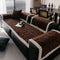 Thickend Short Plush Leaf Pattern Scratch Resistant Non-Slip Couch Cover