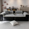 Thickend Short Plush Leaf Pattern Scratch Resistant Non-Slip Couch Cover