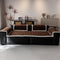 Thickend Short Plush Leaf Pattern Scratch Resistant Non-Slip Couch Cover