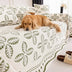 Thickened Jacquard Velvet Leaf Pattern Sofa Decoration Multi-Purpose Blanket Couch Cover