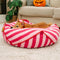 Trendiges, gestreiftes, polygonales, beruhigendes Sitzsack-Hundebett