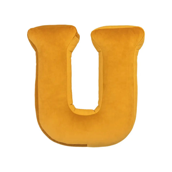 Velvet Letter Hugging Sofa Pillow