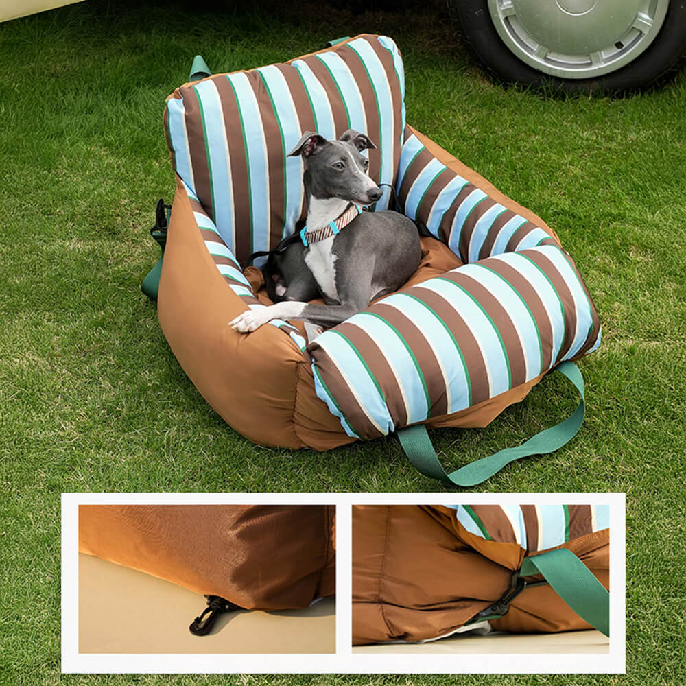 Vibrant Vibe Travel Booster Multifuncional cama para perros impermeable
