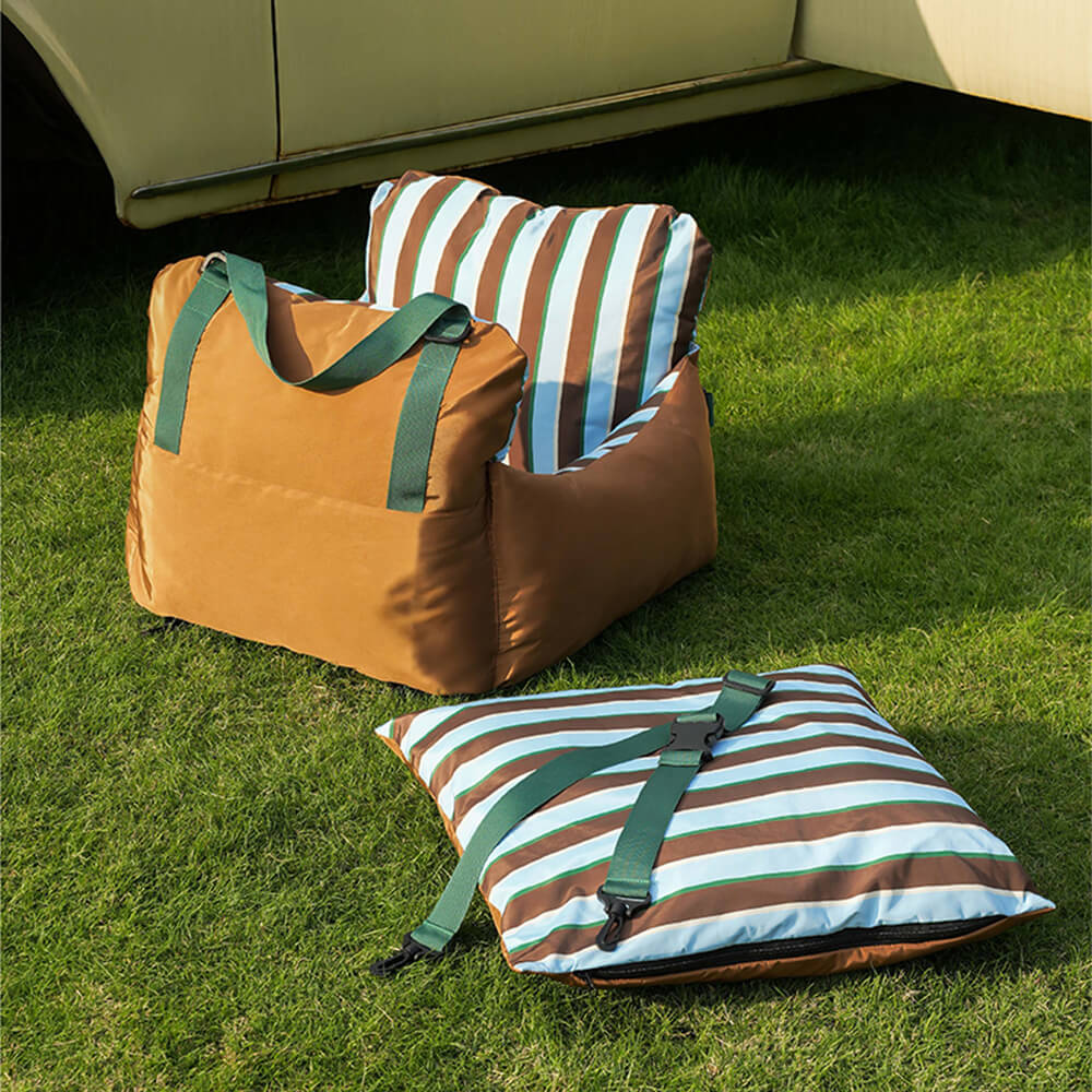 Vibrant Vibe Travel Booster Multifuncional cama para perros impermeable