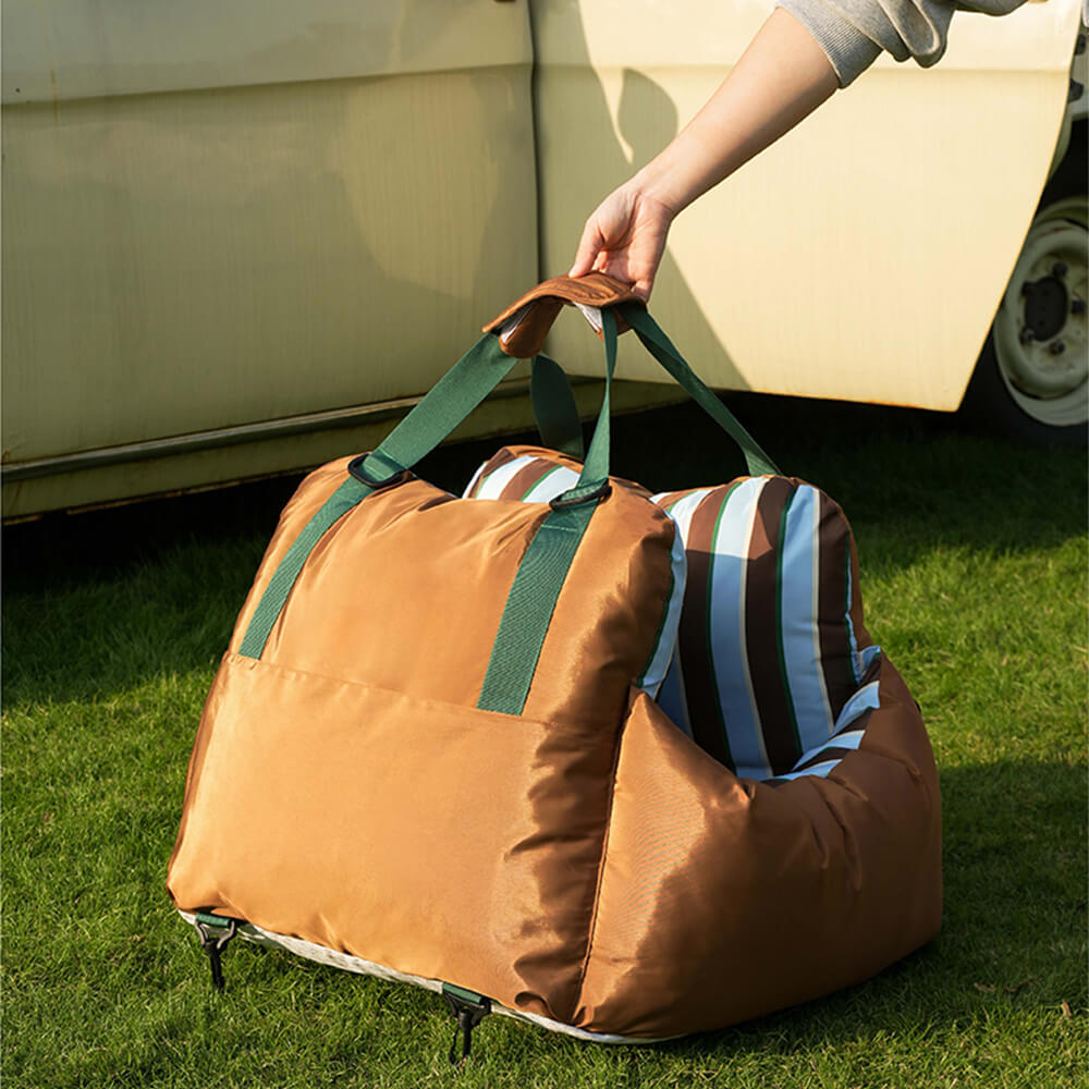 Vibrant Vibe Travel Booster Multifuncional cama para perros impermeable