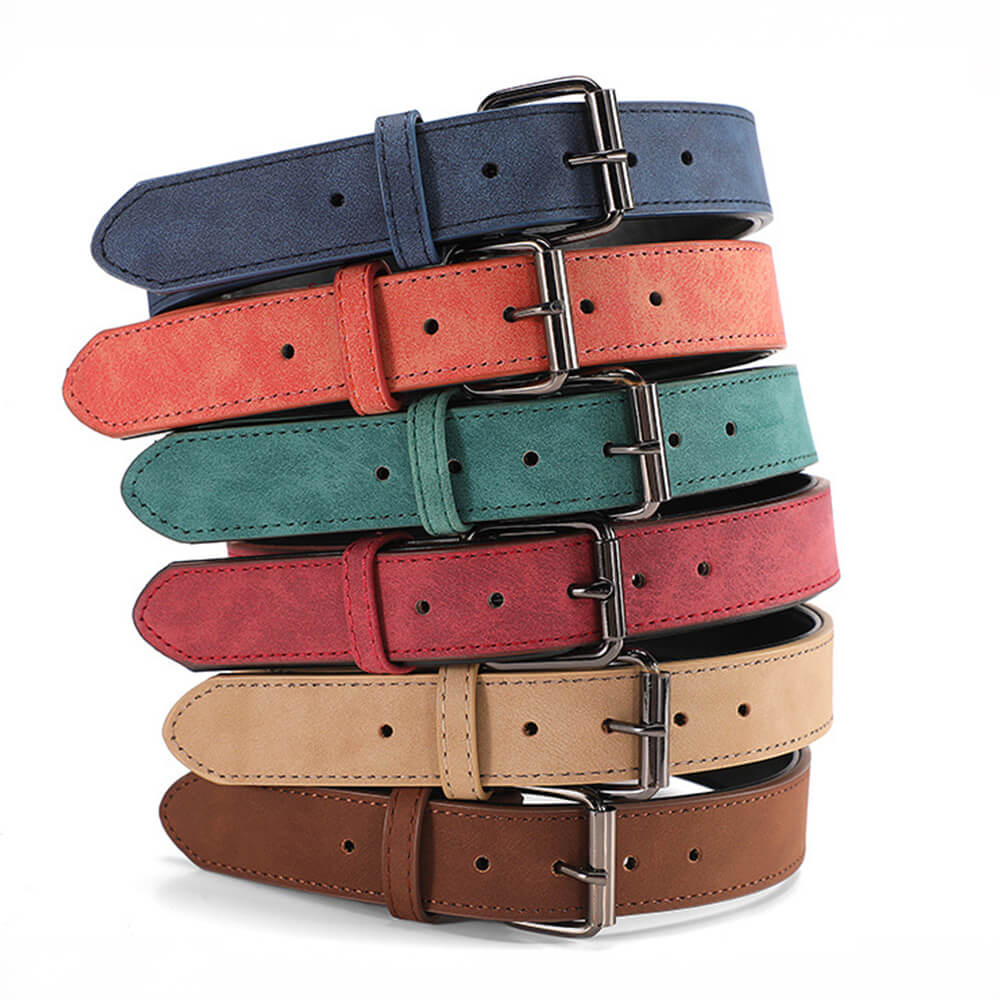 Ensemble de laisse de collier de chien de protection de cou souple en simili cuir vintage