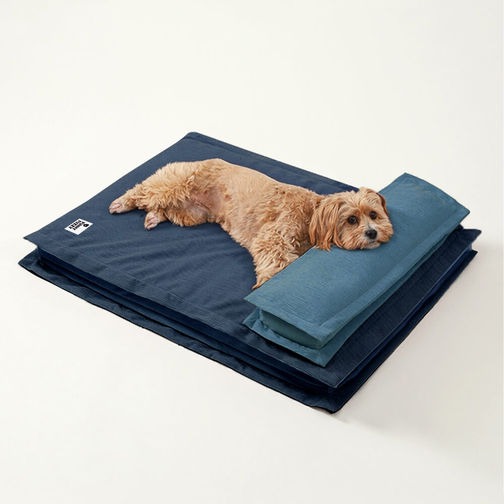 Anti-ansiedad con soporte de esponja cama para perros dormido profundo