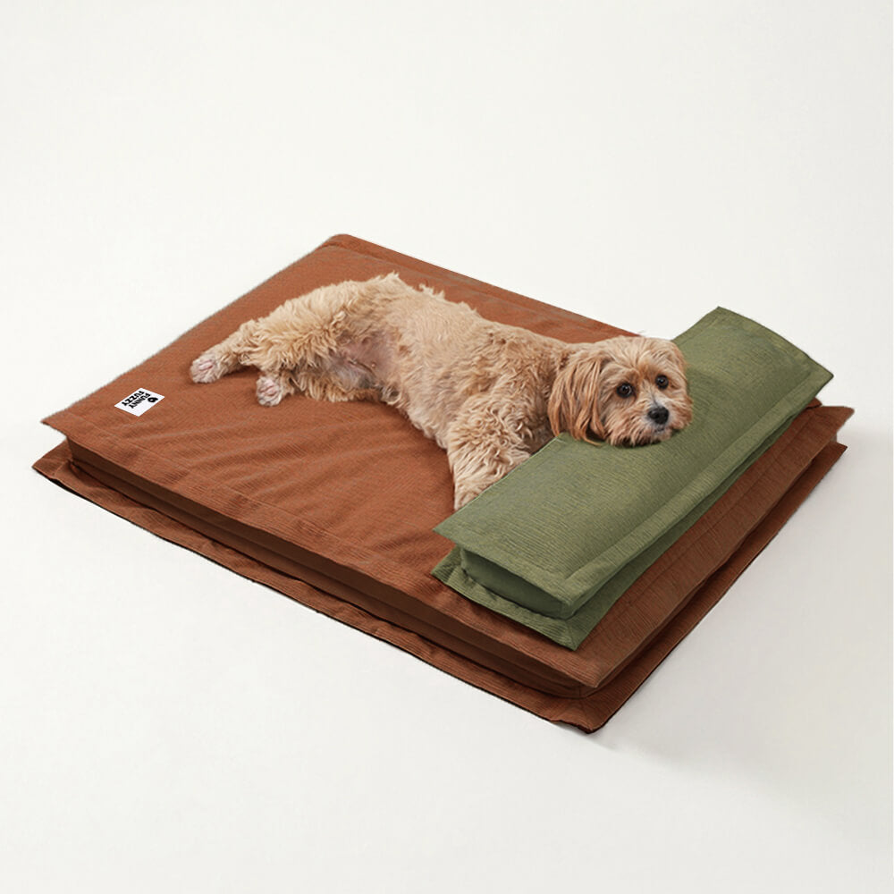 Anti-ansiedad con soporte de esponja cama para perros dormido profundo