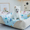Cartoon-Hundebett mit weichem Nackenschutz