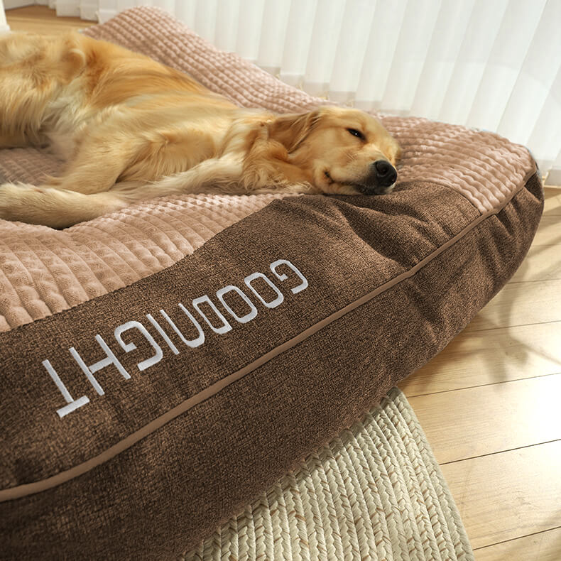 Cama de amortiguación de perros de protección de columna de columna de arañazos grande y grueso personalizado