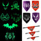 Luminoso Bandana de mascota de Halloween | Triángulo brillante y collar