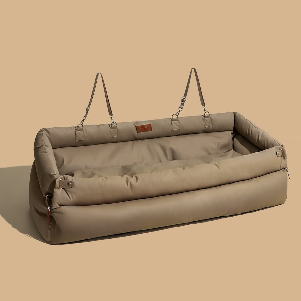 Cama elevatória para assento de carro de couro sintético Deluxe - Urban Voyager