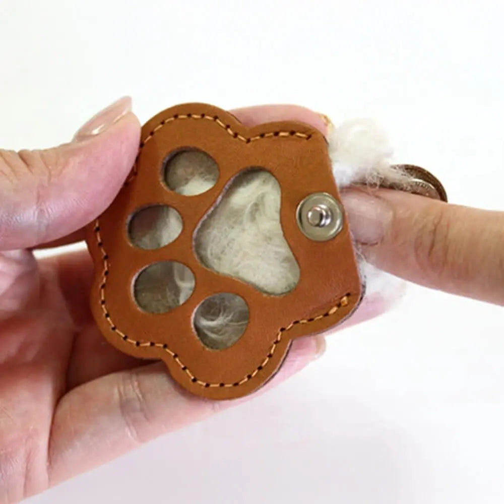 Pet Hair Memory Locket Keychain