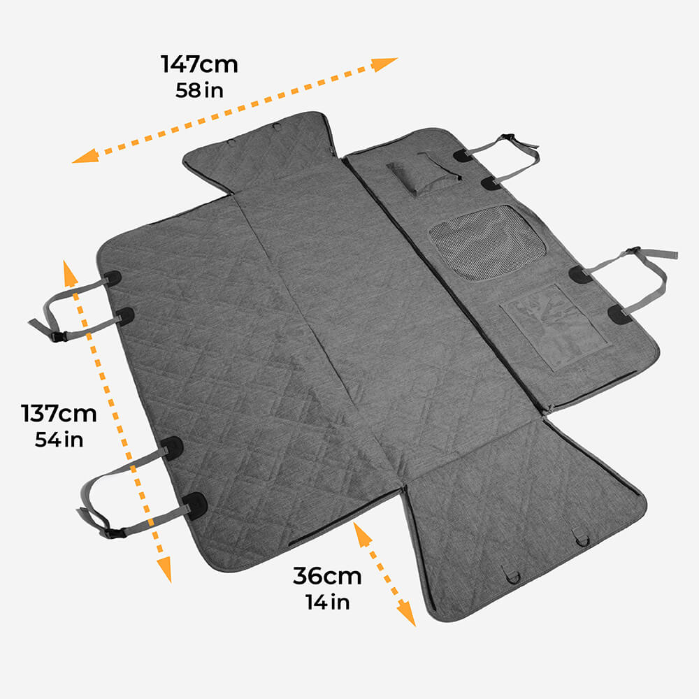 Tela catiónica oxford tela impermeable cubierta de asiento para perros resistente a los rayadores